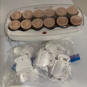 Conair White and Tan Hair Rollers